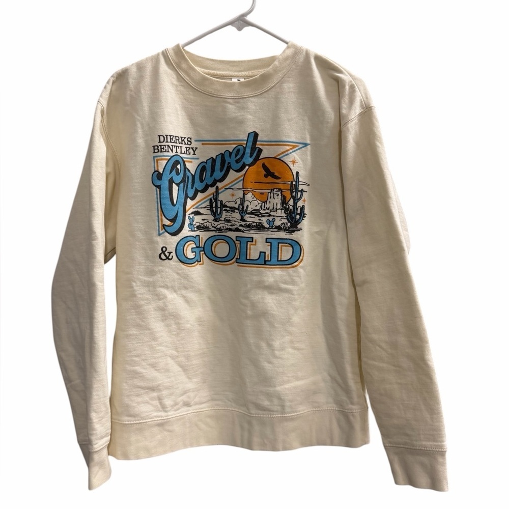 Dierks Bentley gravel and gold crewneck sweatshirt Size medium